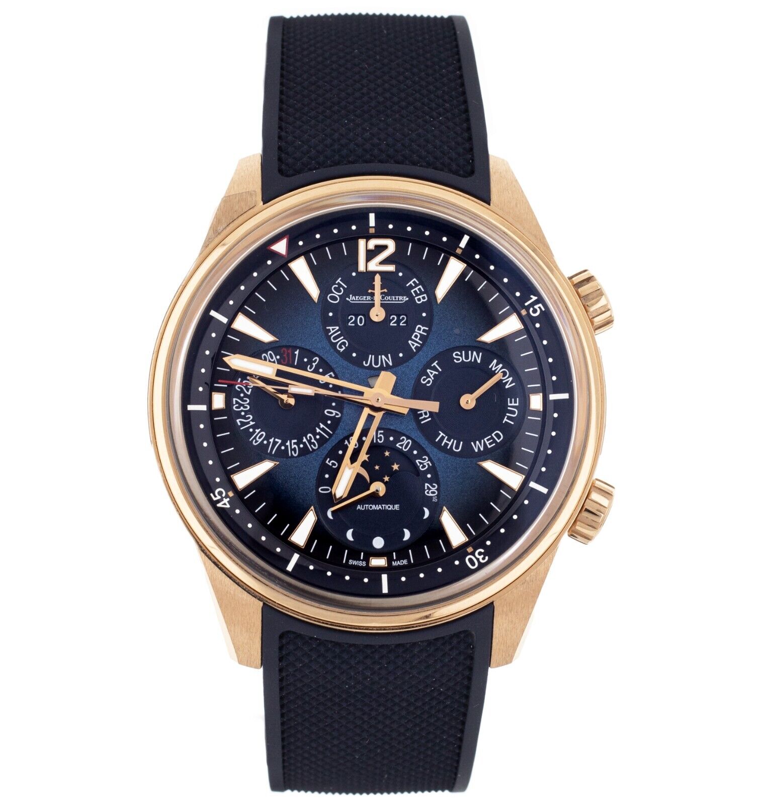 Jaeger-LeCoultre Polaris Perpetua Calendar Rose Gold Blue 42mm