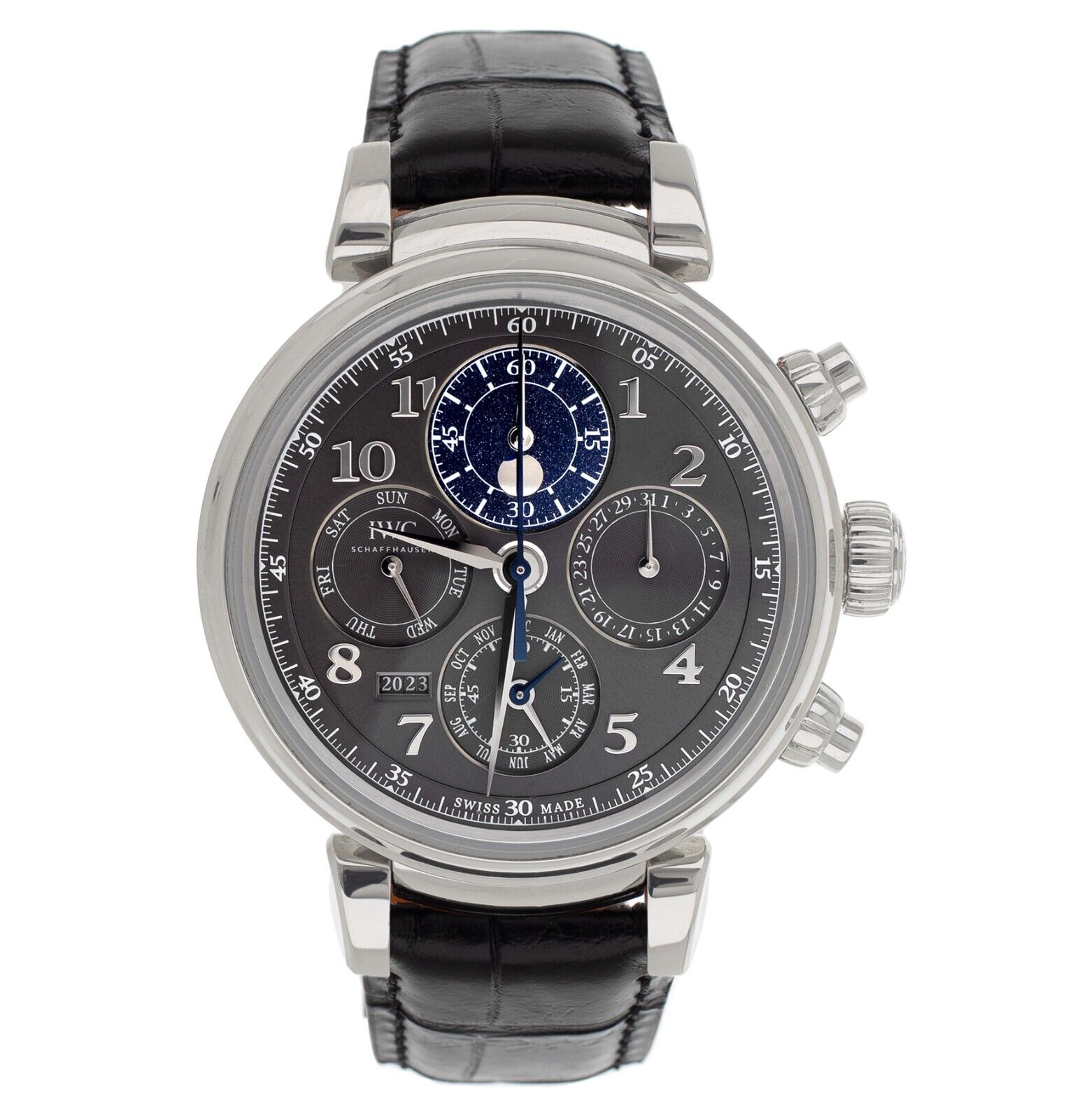 IWC Da Vinci Perpetual Calendar Chronograph Gray Dial