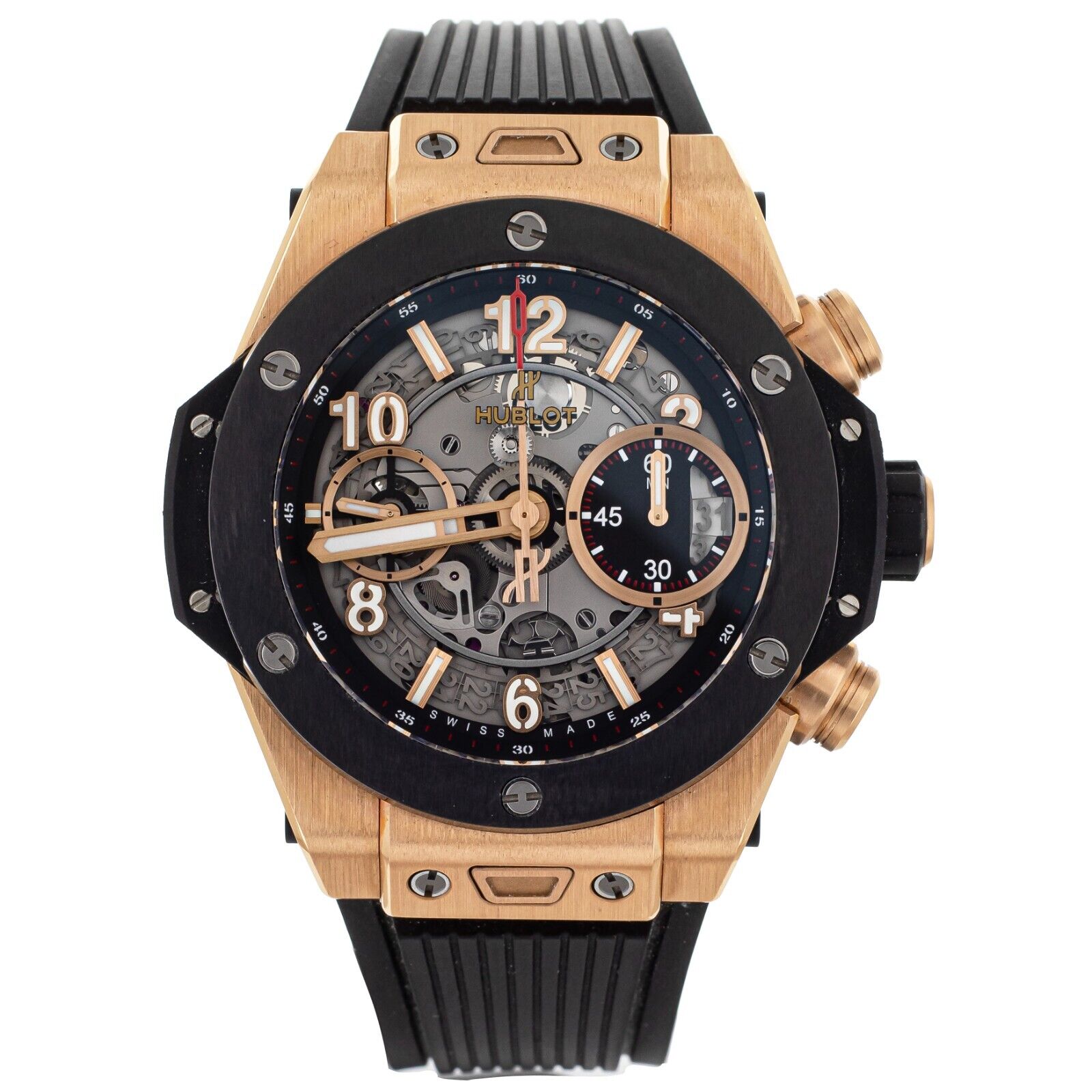 Hublot Big Bang Unico King Skeleton Rose Gold Rubber