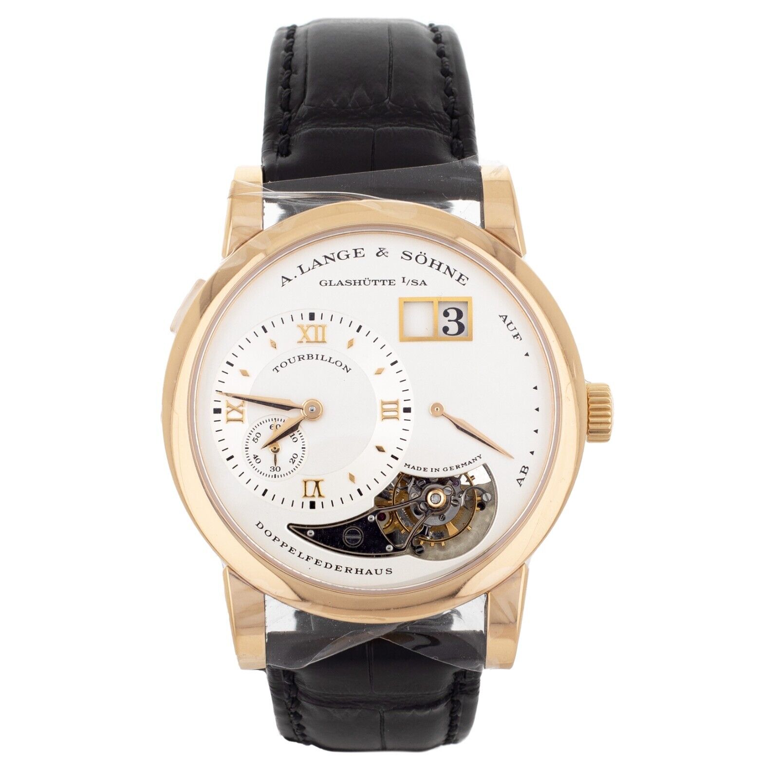 A. Lange  Sohne 18K Rose Gold Lange 1 Tourbillon Manual Winding 38.5MM