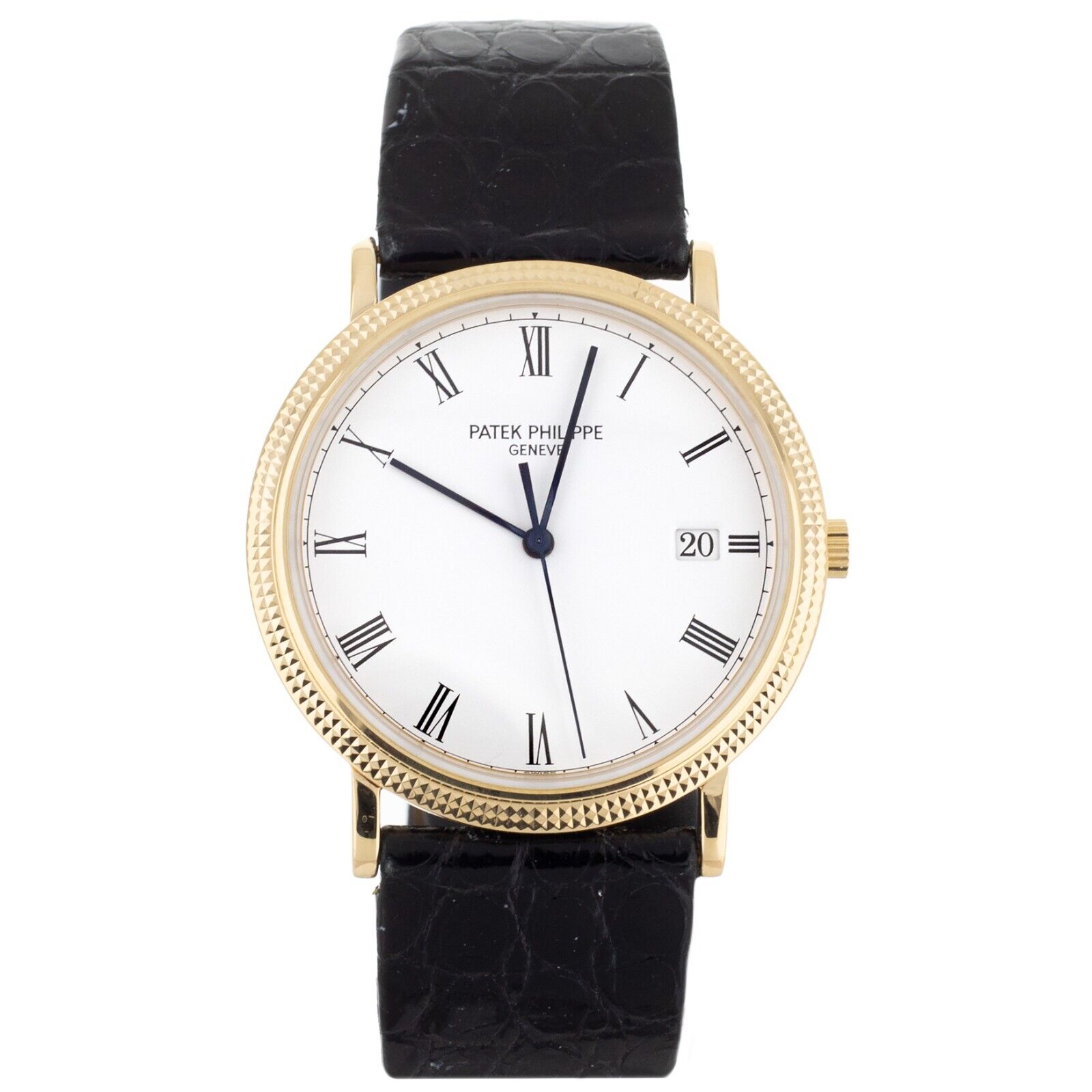Patek Philippe Calatrava Yellow Gold White Dial Quartz