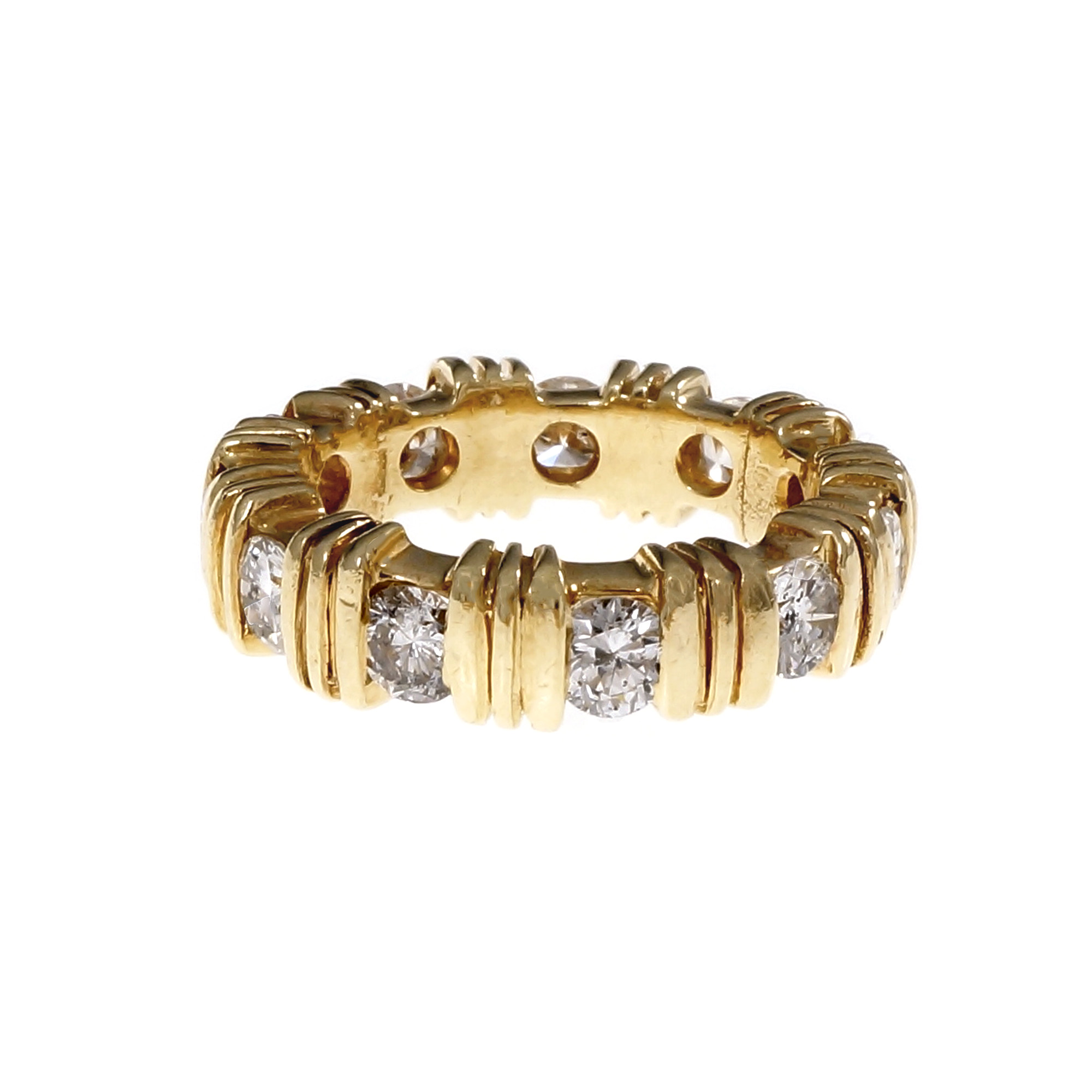 14K Yellow Gold with 1.87ct Diamond Ring Size 4.5 