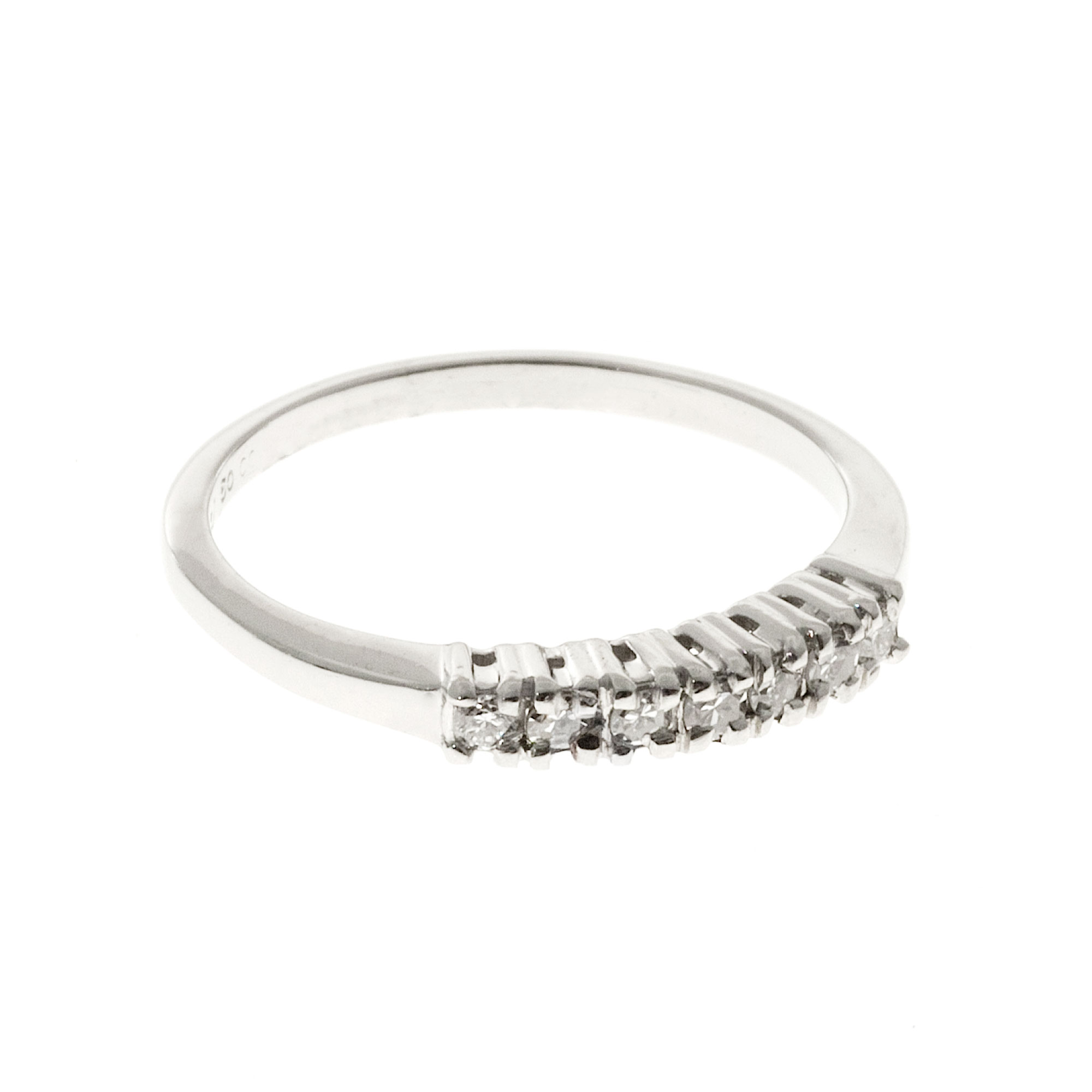 Platinum with 0.20ct. Diamond Ring Size 6