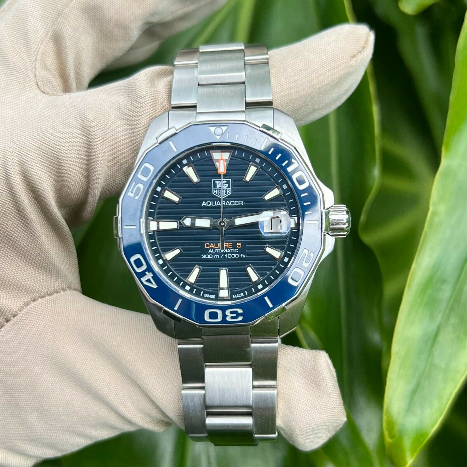 Tag Heuer Aquaracer 41mm  Blue Dial Stainless Steel Watch