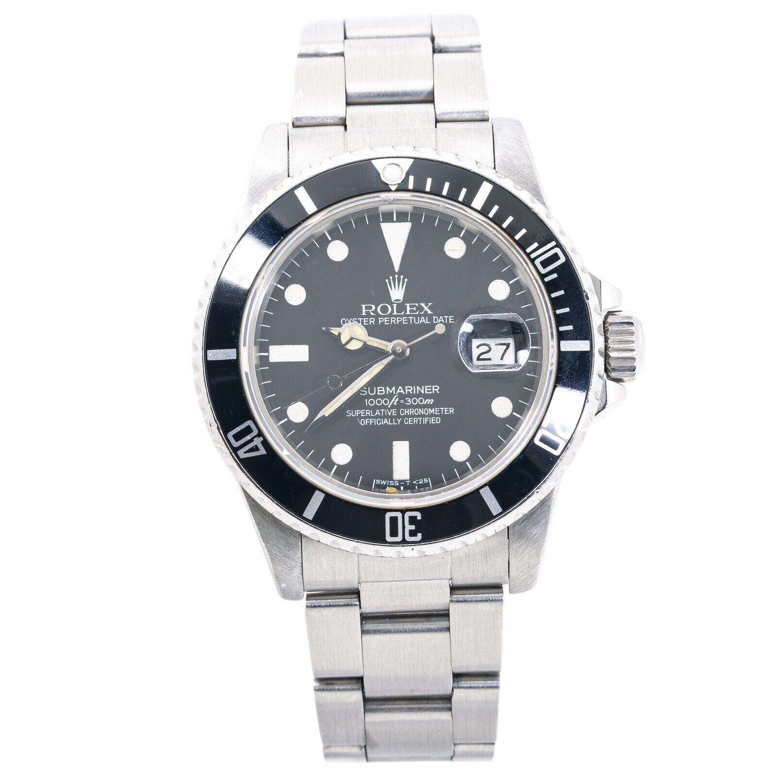 Rolex Submariner  Stainless Steel Black Dial Automatic Men's Watch 40mm