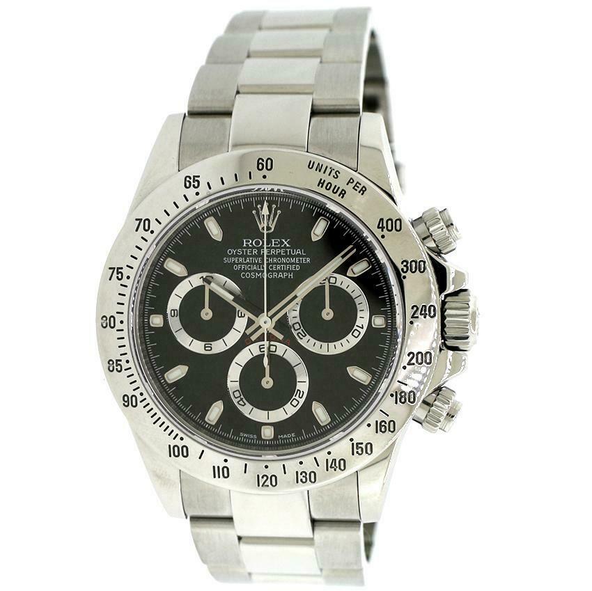 Rolex Cosmograph Daytona 40mm Black Dial Watch Box Papers 116520