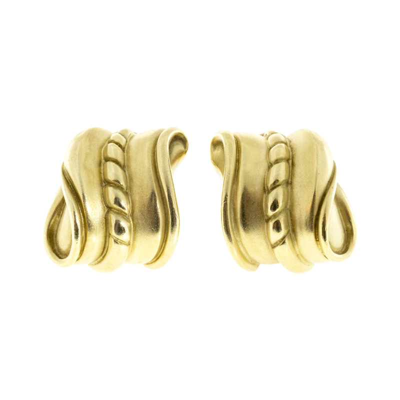 Kieselstein Cord Vintage 18K Yellow Gold Earrings