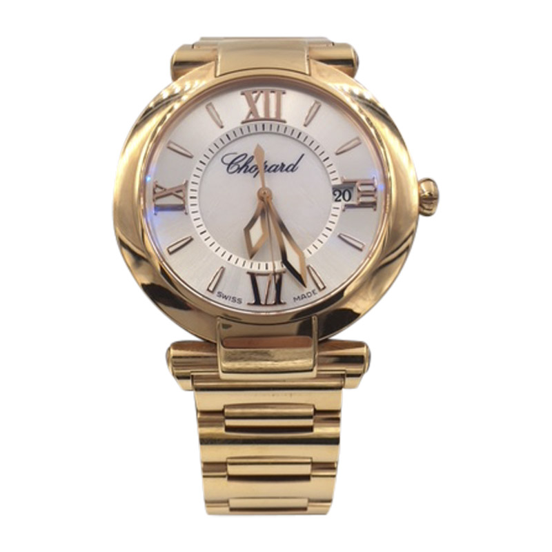 Chopard Imperiale 384221-5003 18K Rose Gold Mother of Pearl Quartz 36mm Womens Watch 