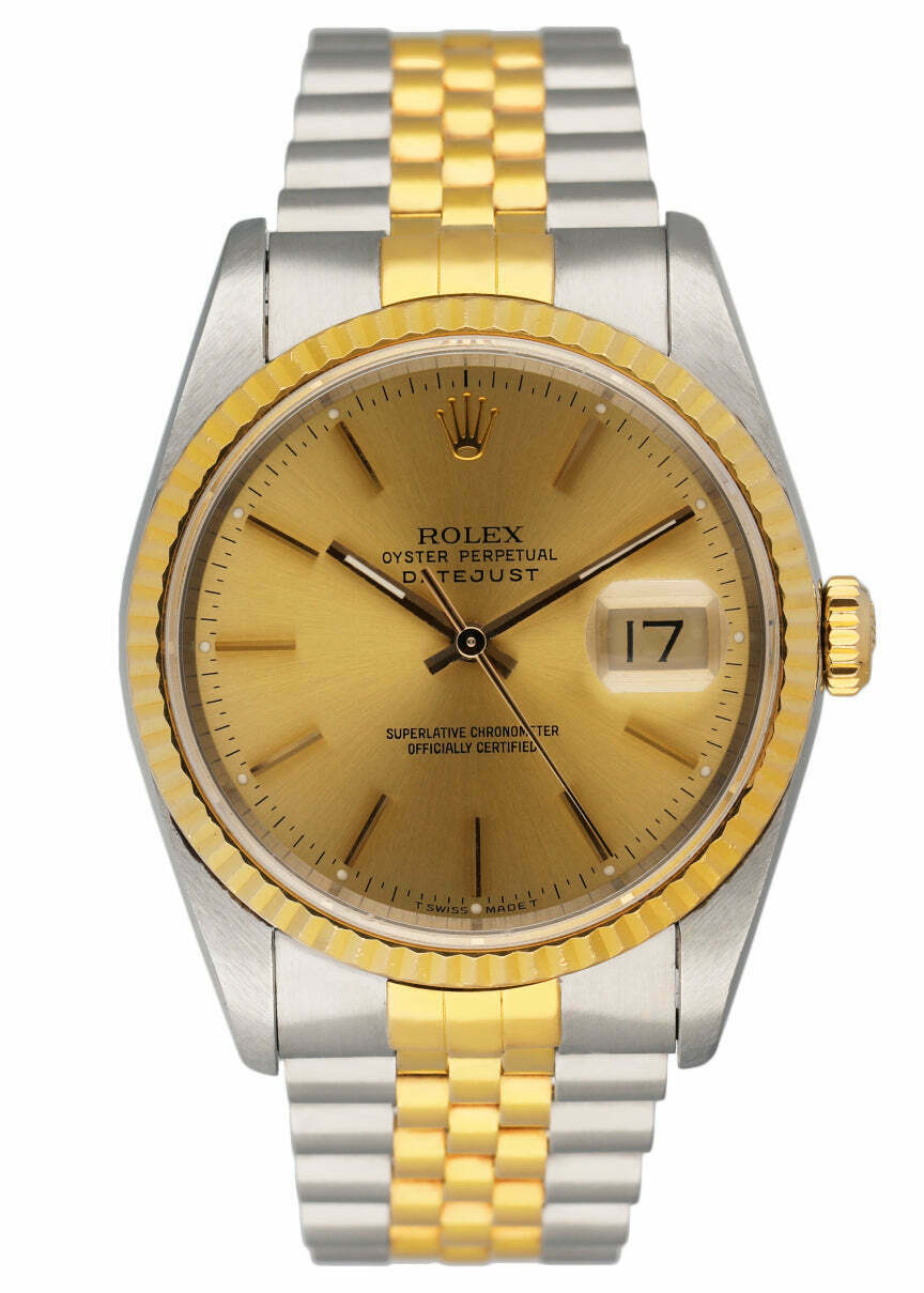 Rolex Datejust  Champagne Dial Mens Watch