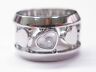Chopard 18Kt Happy Diamonds Heart WIDE Ring White Gold Size