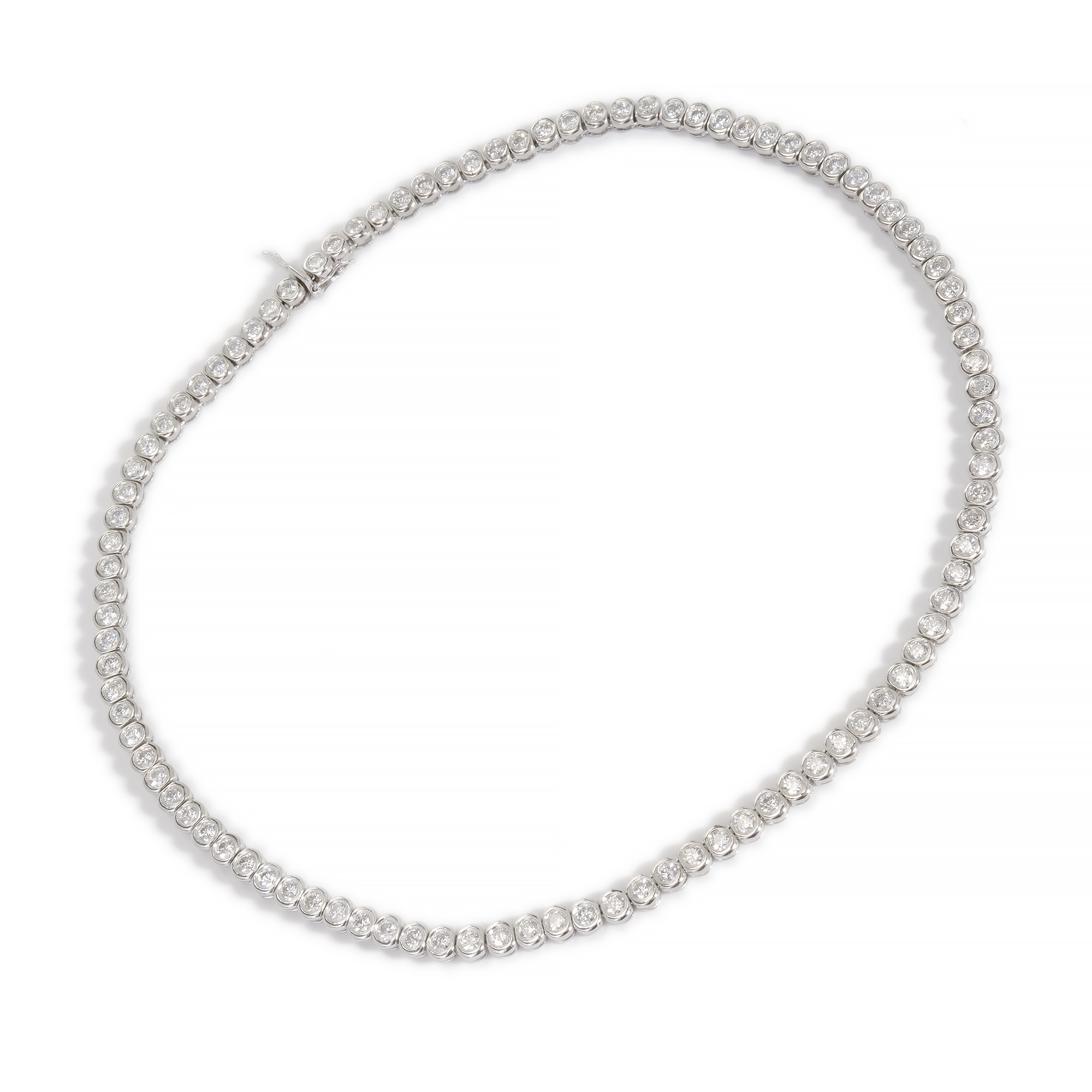 Platinum with 12.03ct Diamond Necklace 