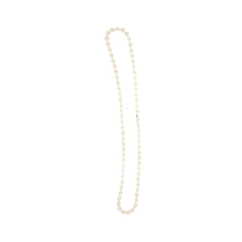 14K Yellow Gold with Baroque Cultured Pearl Necklace