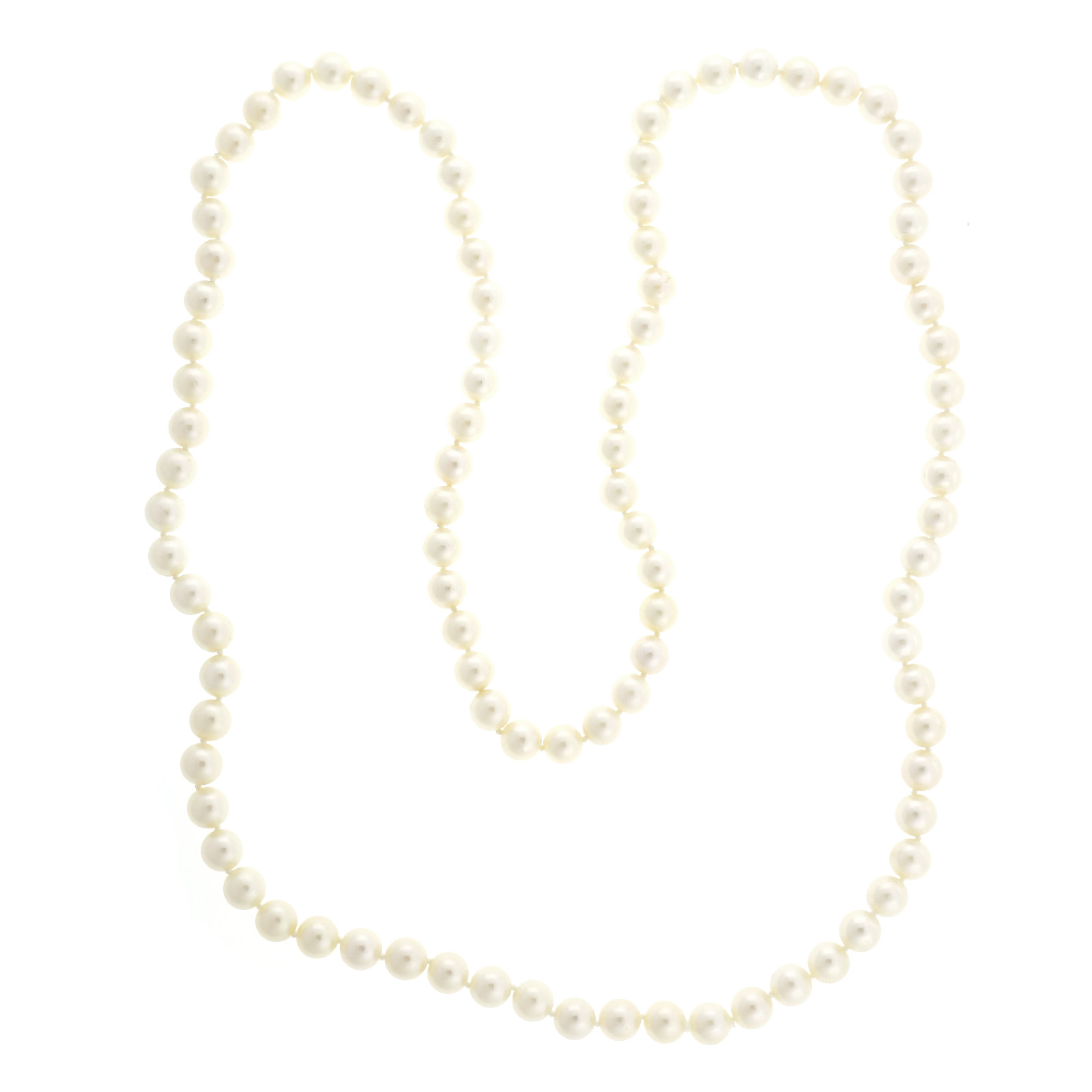 Vintage Cultured Pearl Slip On Necklace