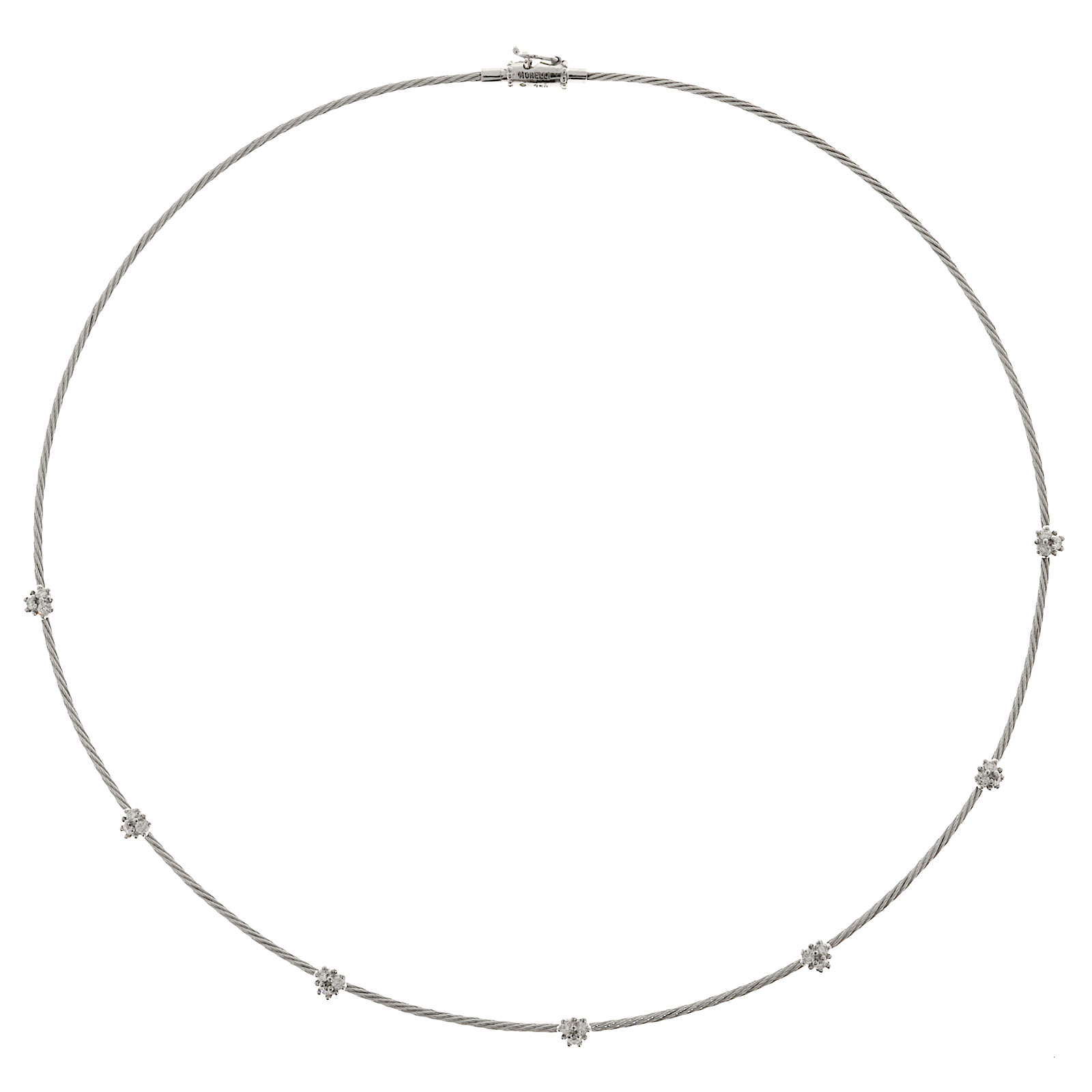 Paul Morelli 18K White Gold with 0.63ct Diamond Necklace