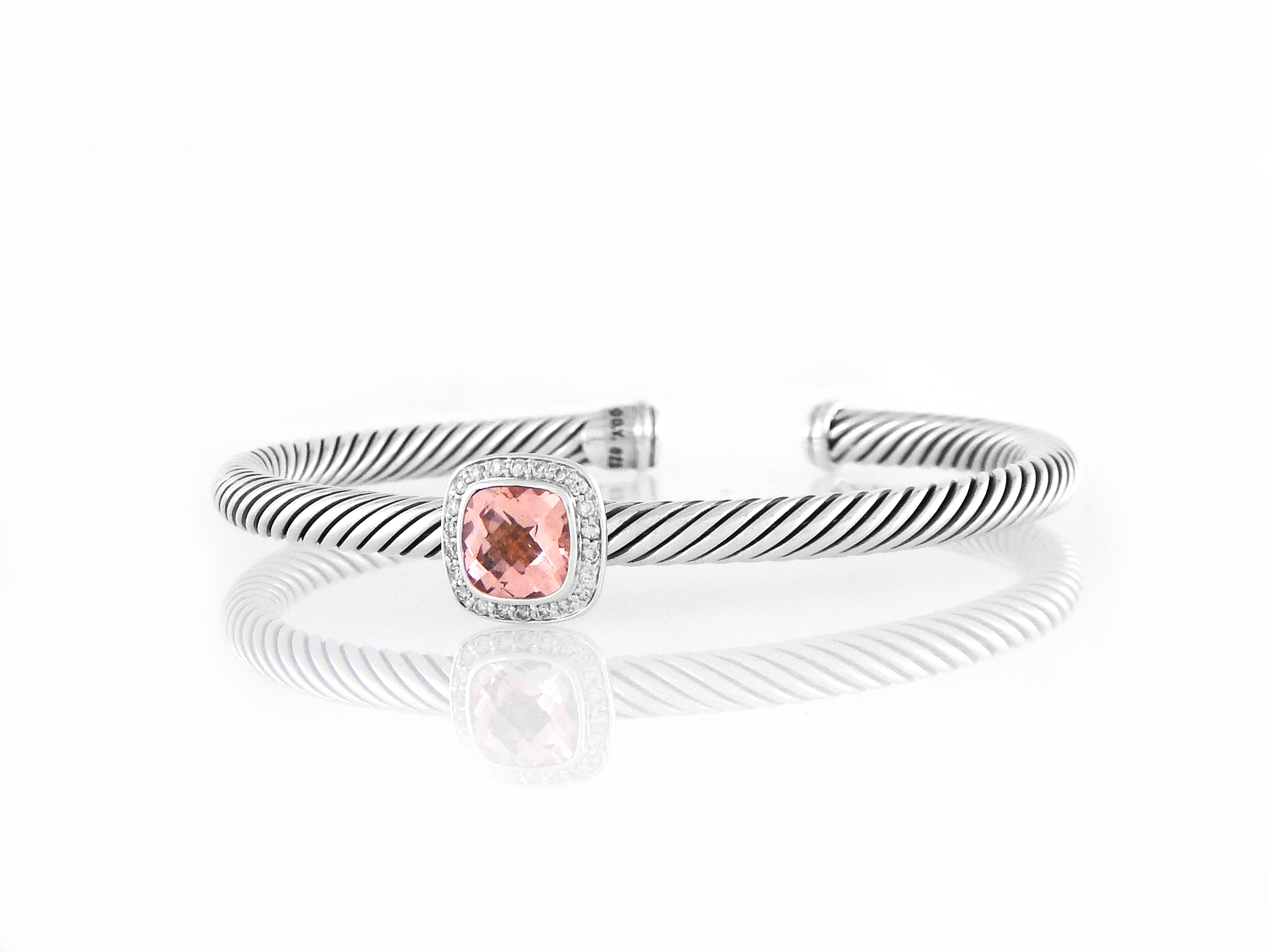 David Yurman Albion Bracelet with Morganite and Diamonds