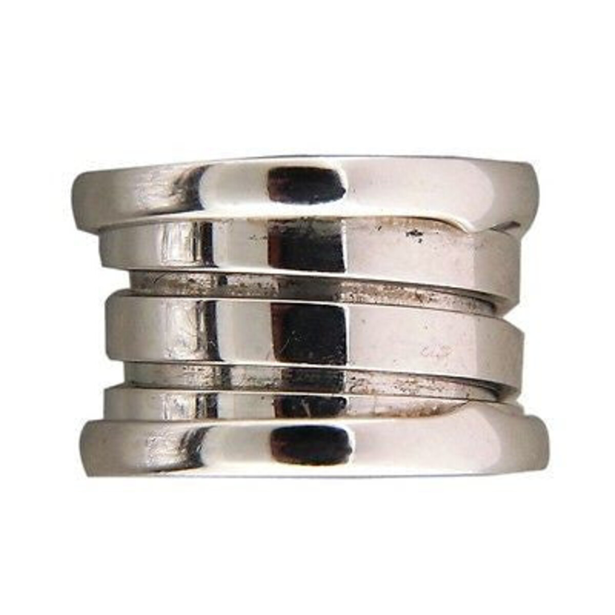 Bulgari 18K White Gold Circle Vintage Pendant