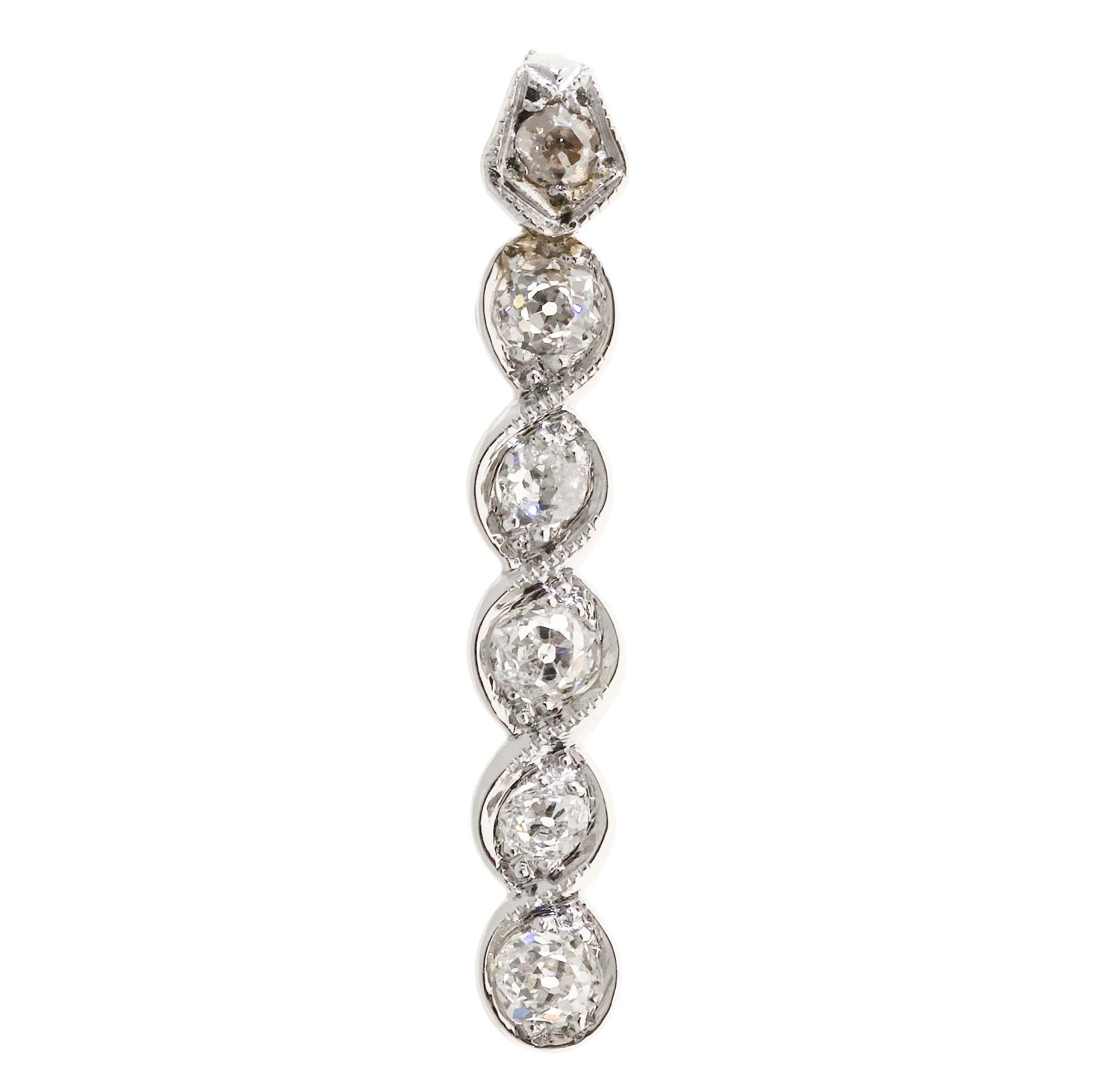 Platinum with 0.70ct. Diamond Infinity Or Swirl Design Pendant
