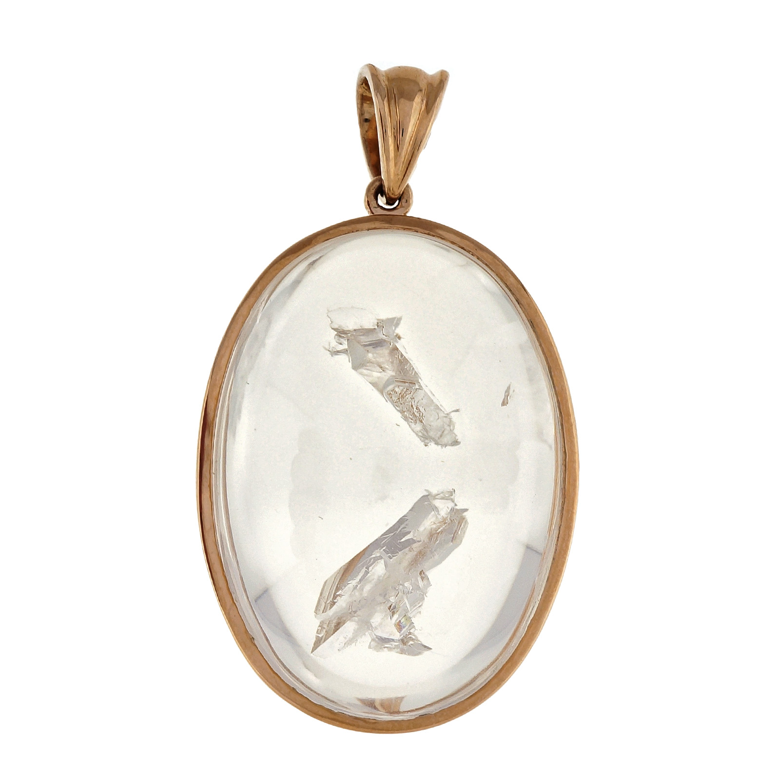 18K Pink Gold with 84.27ct Manifestor Quartz Crystal Pendant