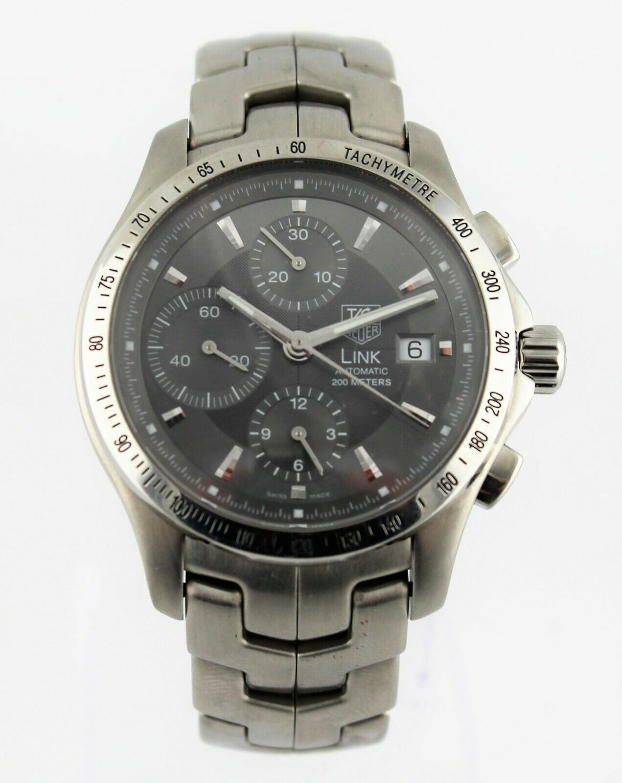TAG HEUER LINK CJF2115.BA0576 CHRONOGRAPH AUTOMATIC GRAY LUXURY MENS SWISS WATCH