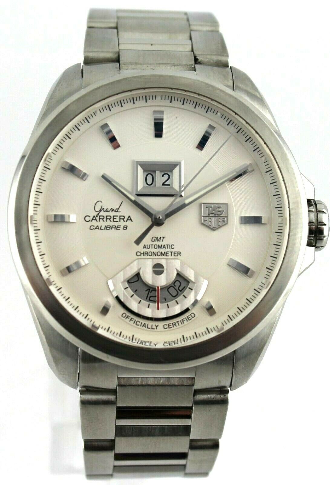 TAG HEUER GRAND CARRERA WAV5112.BA0901 GMT AUTOMATIC LUXURY WATCH BOX PAPERSS