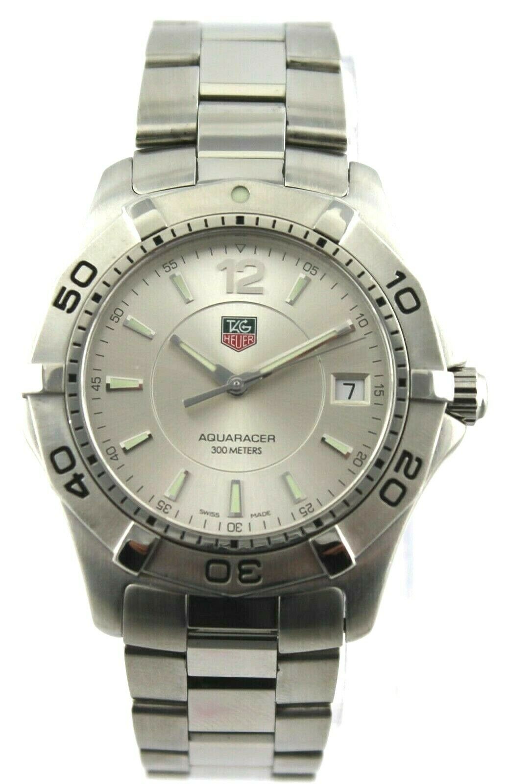 TAG HEUER AQUARACER WAF1112.BA0801 SWISS QUARTZ SILVER MENS
