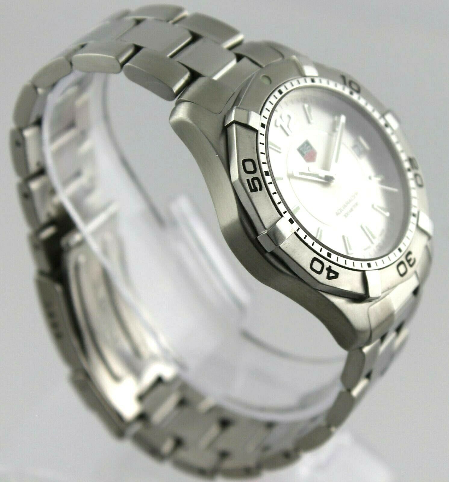 TAG HEUER AQUARACER WAF1112.BA0801 SWISS QUARTZ SILVER MENS