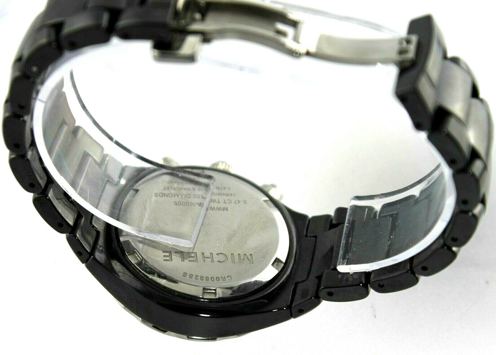 MICHELE TAHITIAN MWW12A000005 BLACK CERAMIC CHRONOGRAPH 