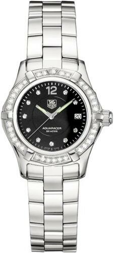 TAG HEUER AQUARACER WAF141D.BA0813 DIAMOND BEZEL STEEL LADIES LUXURY SWISS WATCH