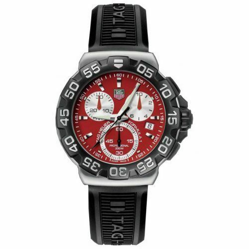 TAG HEUER FORMULA 1 CAH1112.BT0714 QUARTZ CHRONOGRAPH RED BLACK