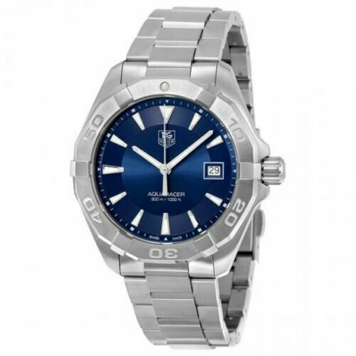 TAG HEUER WAY1112.BA0828 AQUARACER SWISS QUARTZ MENS BLUE SWISS LUXURY WATCH 