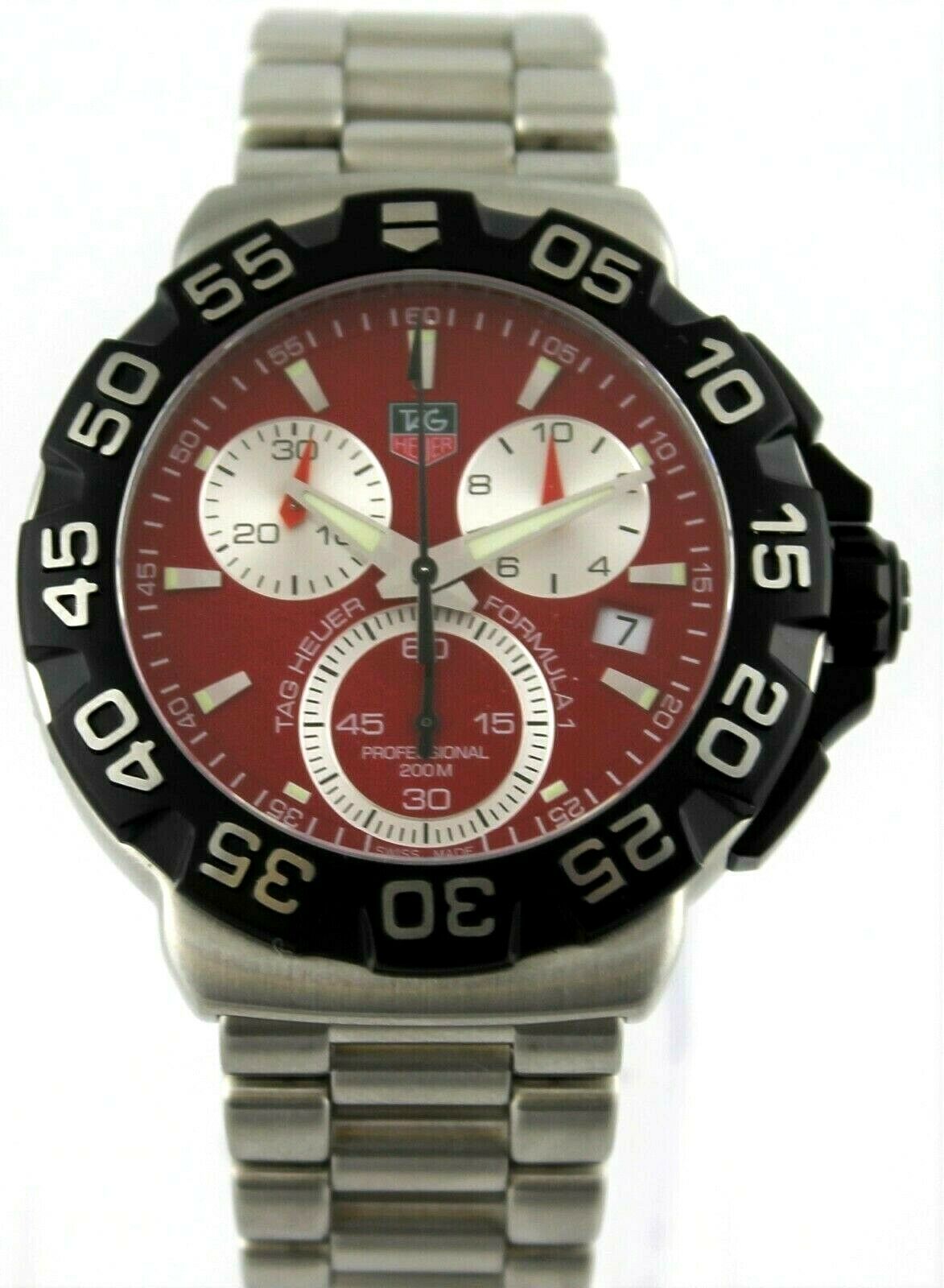 Tag Heuer Formula CAH1112.BA0850 (レア) TAG Heuer Formula 1 Red Men's Watch - CAH1112.BA0850 | eBay