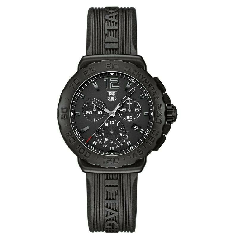 TAG HEUER Formula 1 ブラック CAU1114 TAG HEUER FORMULA 1 CAU1114.FT6024 QUARTZ CHRONOGRAPH BLACK OUT