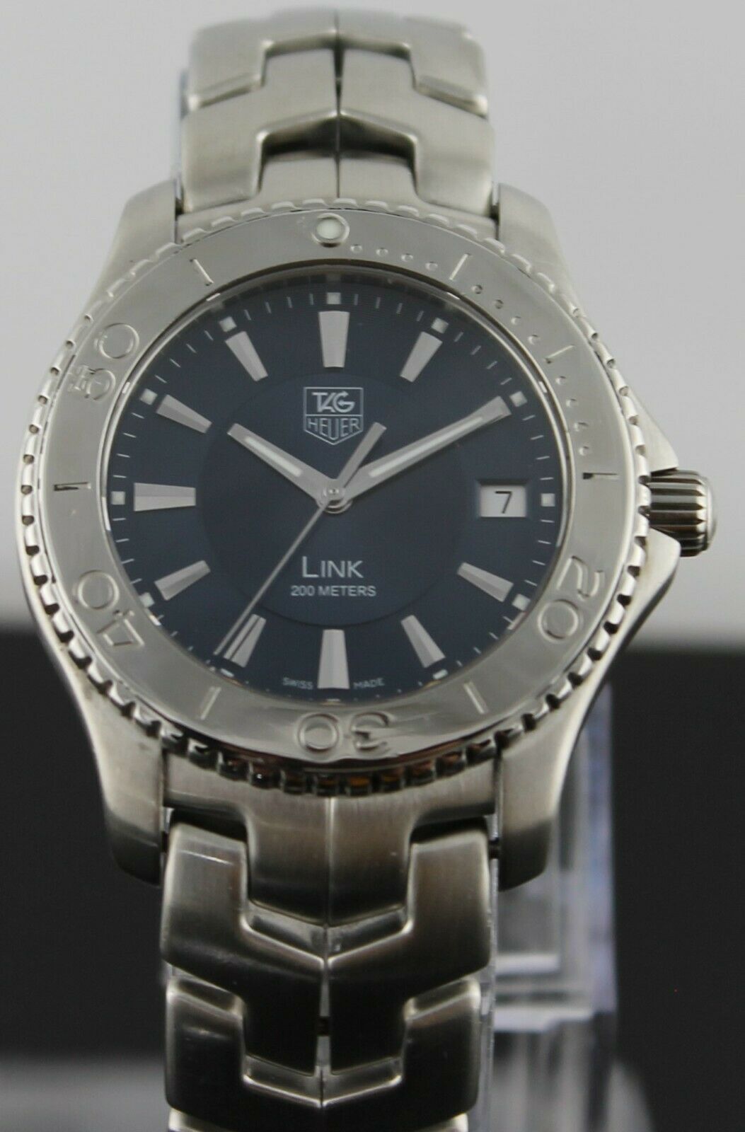 TAG HEUER LINK WJ1112.BA0570 SWISS QUARTZ STEEL MENS BLUE DIAL