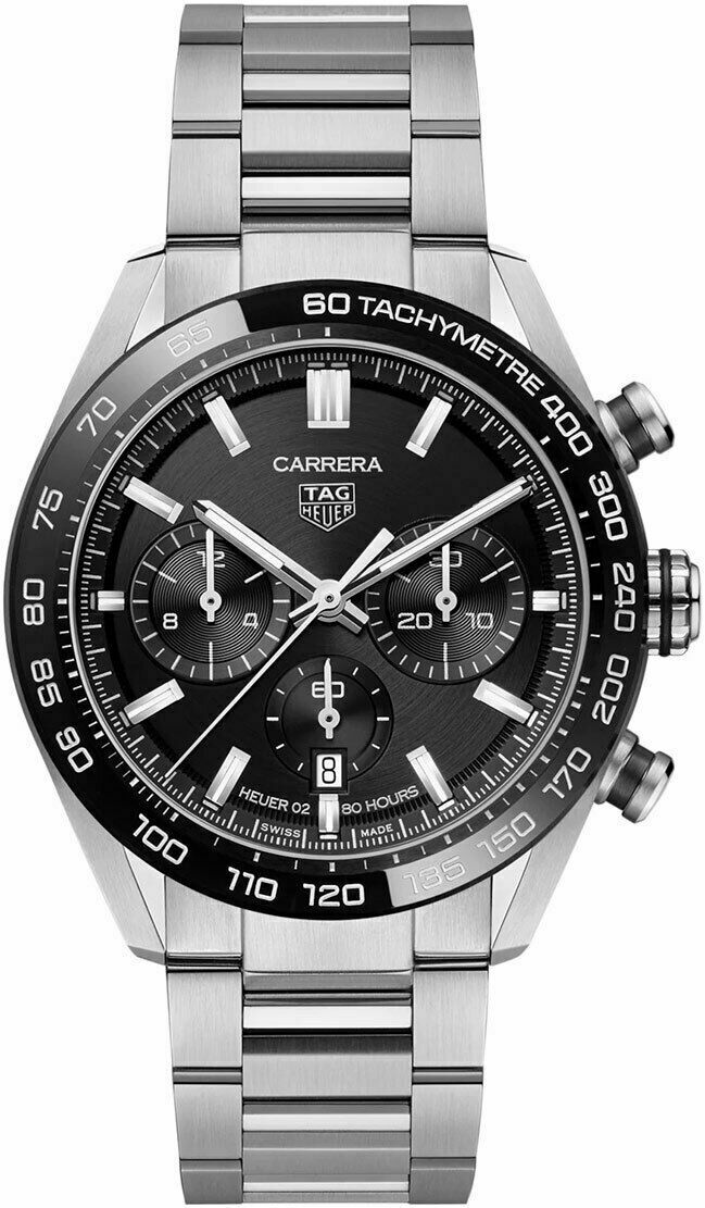 BRAND NEW TAG HEUER CARRERA CBN2A1B.BA0643 HEUER 2 MEN'S BLACK LUXURY 44MM WATCH