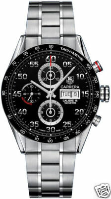 TAG HEUER CARRERA CV2A10.BA0796 DAY DATE AUTOMATIC CHRONOGRAPH MEN'S BLACK WATCH