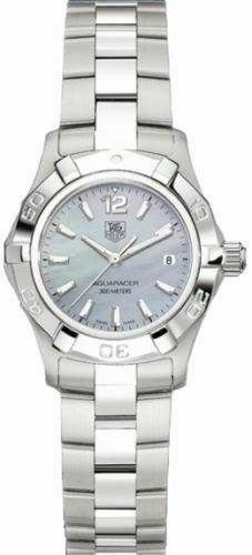 TAG HEUER LADIES AQUARACER WAF1417.BA0813 BLUE PEARL SWISS QUARTZ MINT WATCH