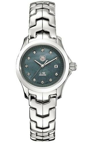 TAG HEUER LADIES LINK WJF131C.BA0572 DIAMOND MOTHER OF PEARL WATCH