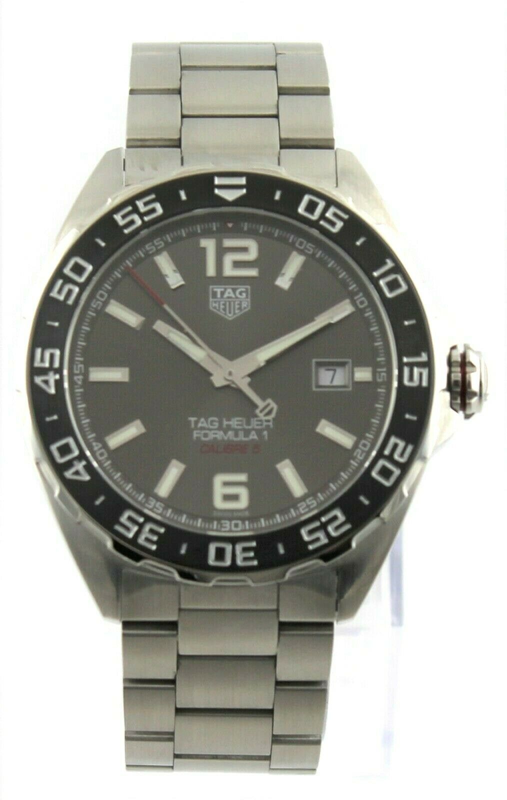 TAG HEUER FORMULA 1  CALIBRE 5 AUTOMATIC GRAY 43MM 200M MENS WATCH