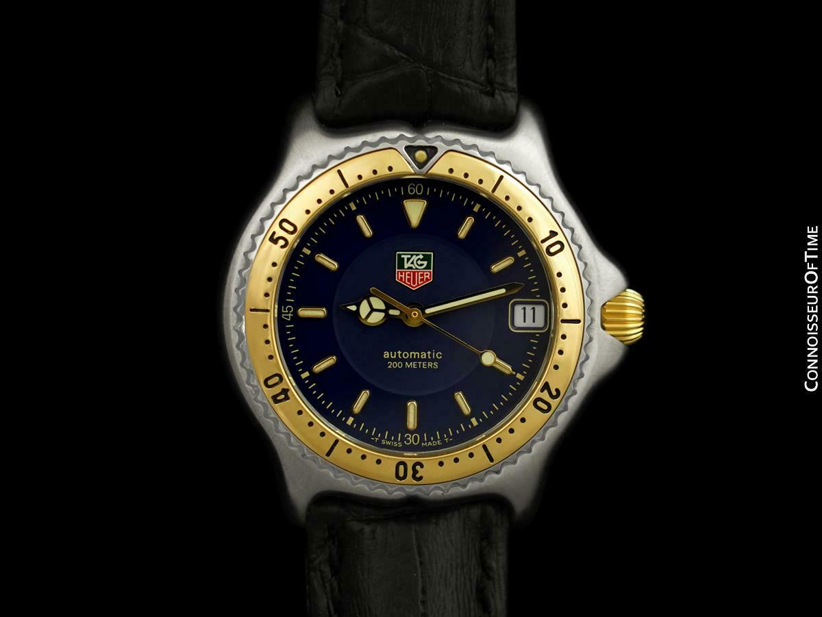 TAG HEUER SEL Automatic Mens SS Steel  18K Gold Watch