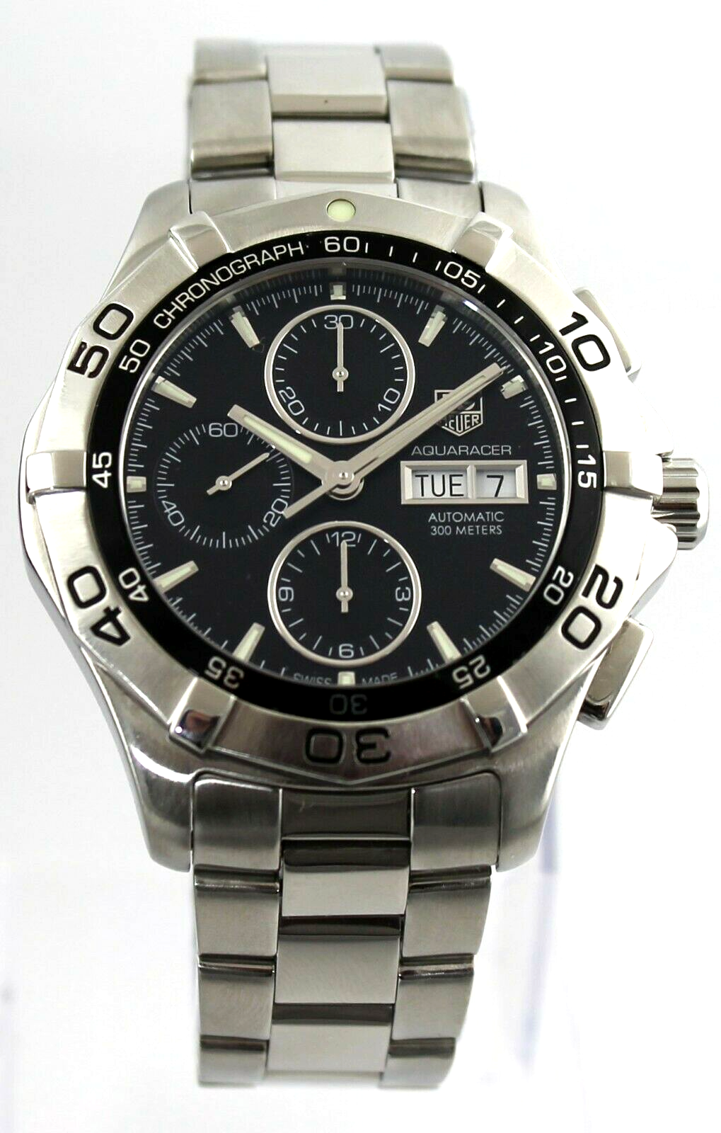 Tag Heuer Aquaracer CAF2010.BA0815 Automatic Chronograph DAY DATE Steel Watch