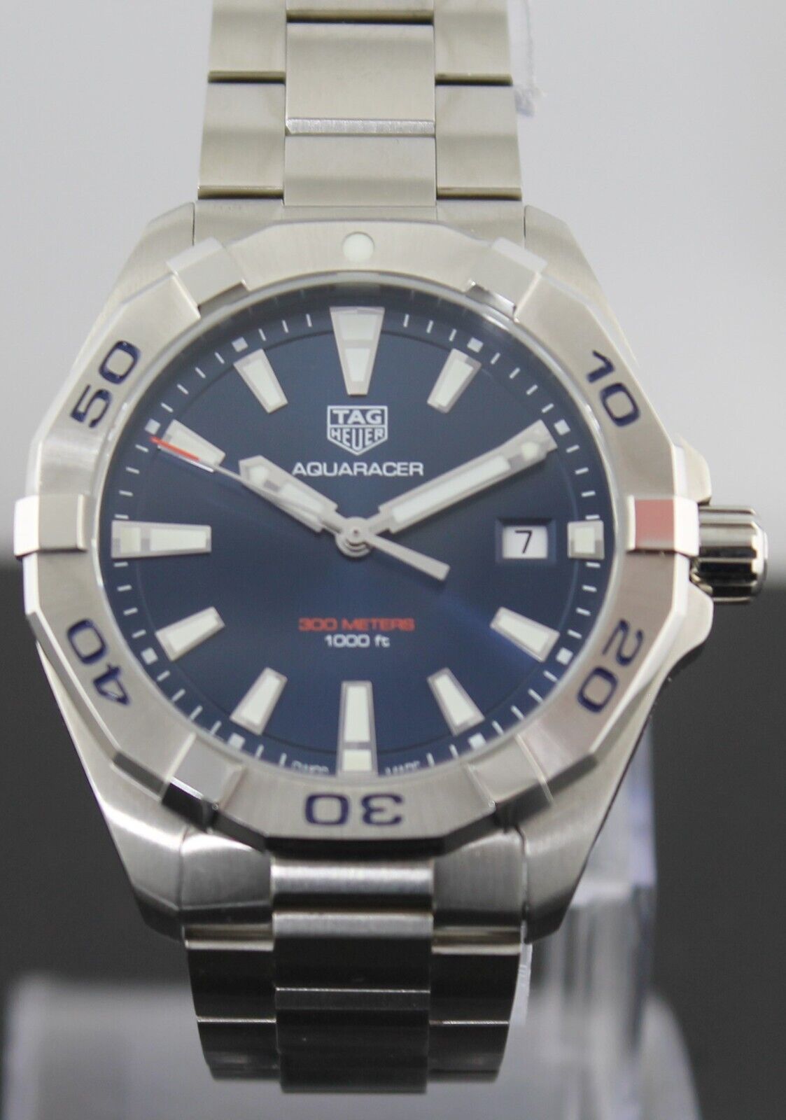TAG HEUER MENS AQUARACER WBD1112.BA0928 BLUE SWISS QUARTZ 41MM