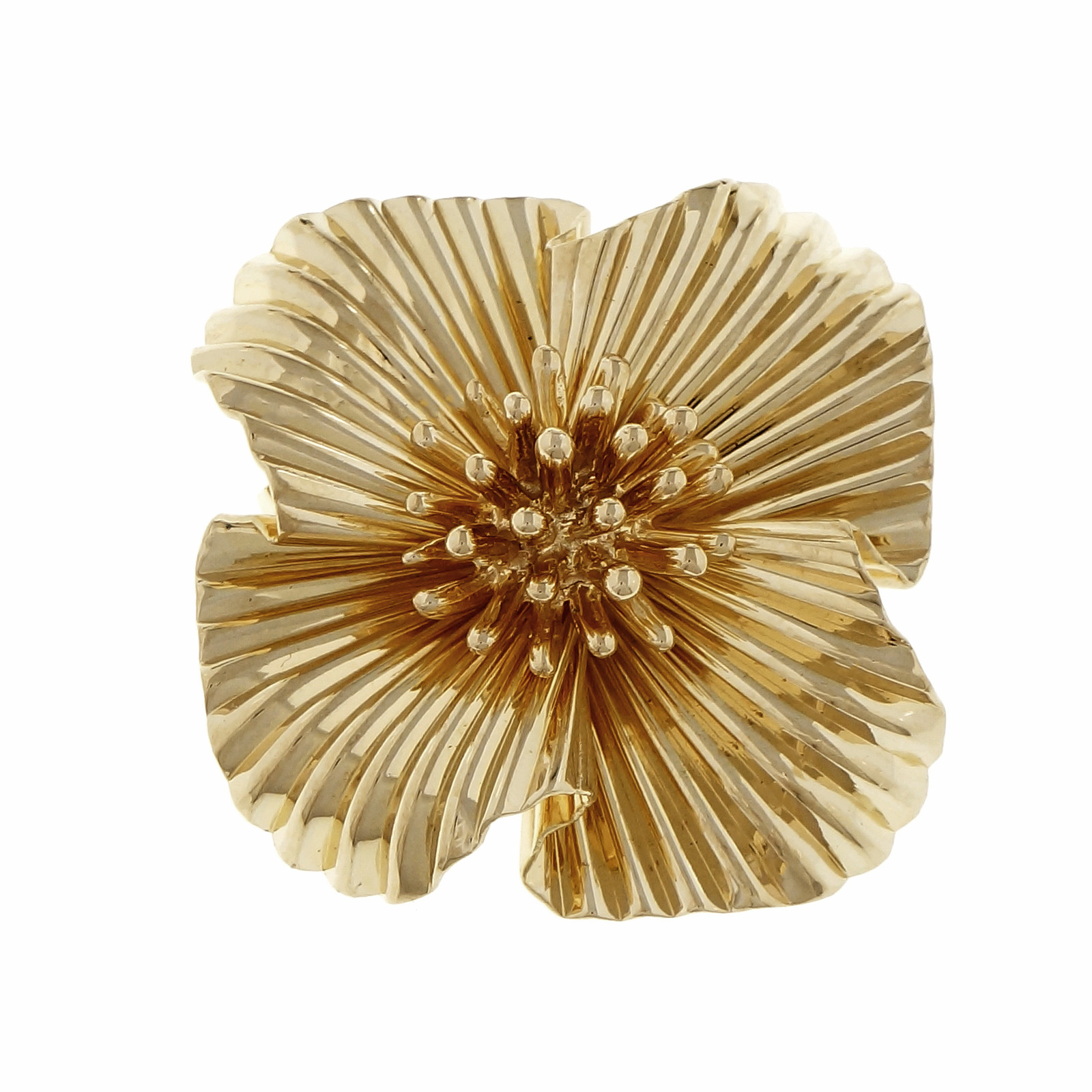 Tiffany  Co. 14K Yellow Gold Fireworks Pin Brooch