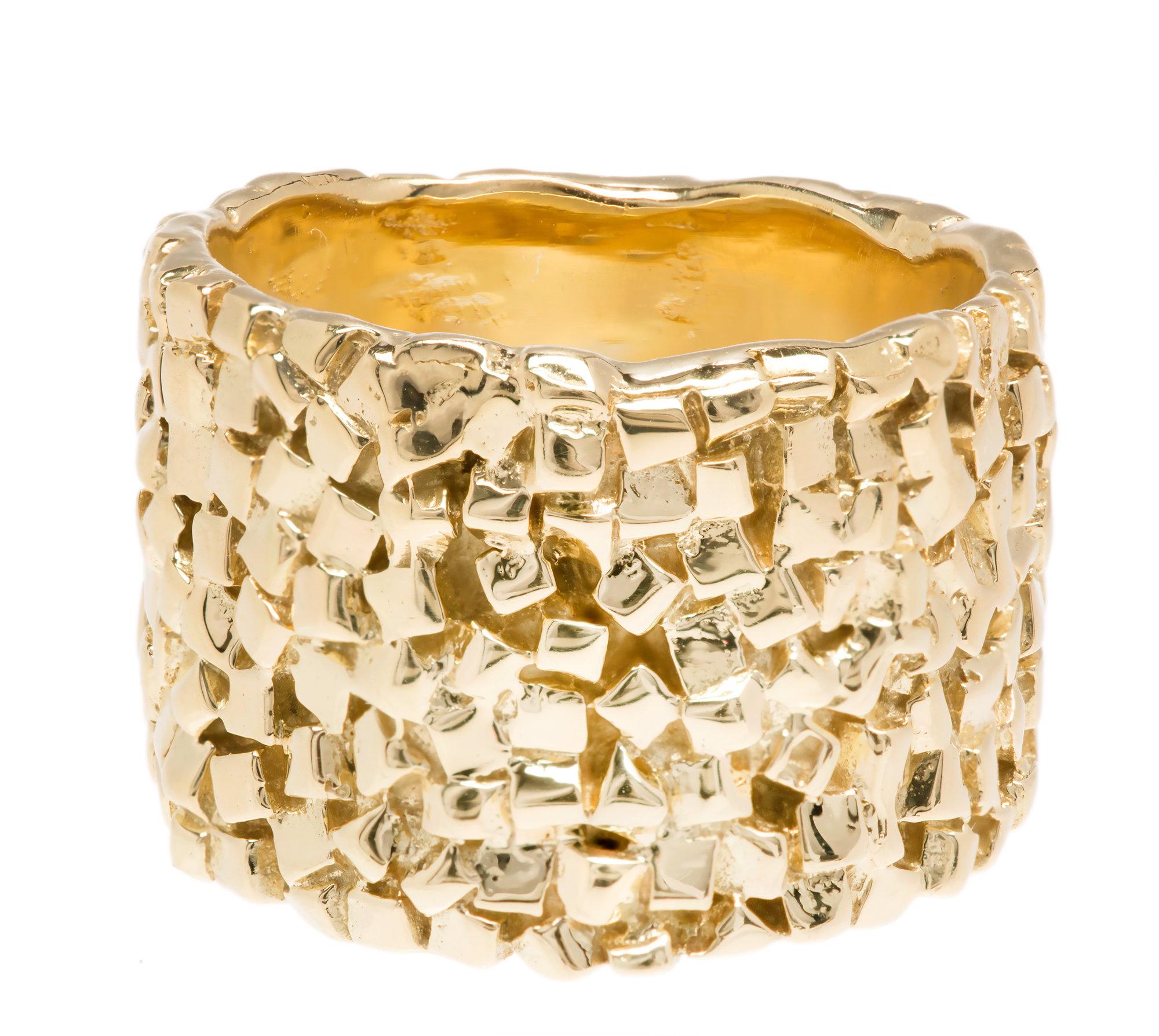 18K Yellow Gold Band Ring Size 5.5