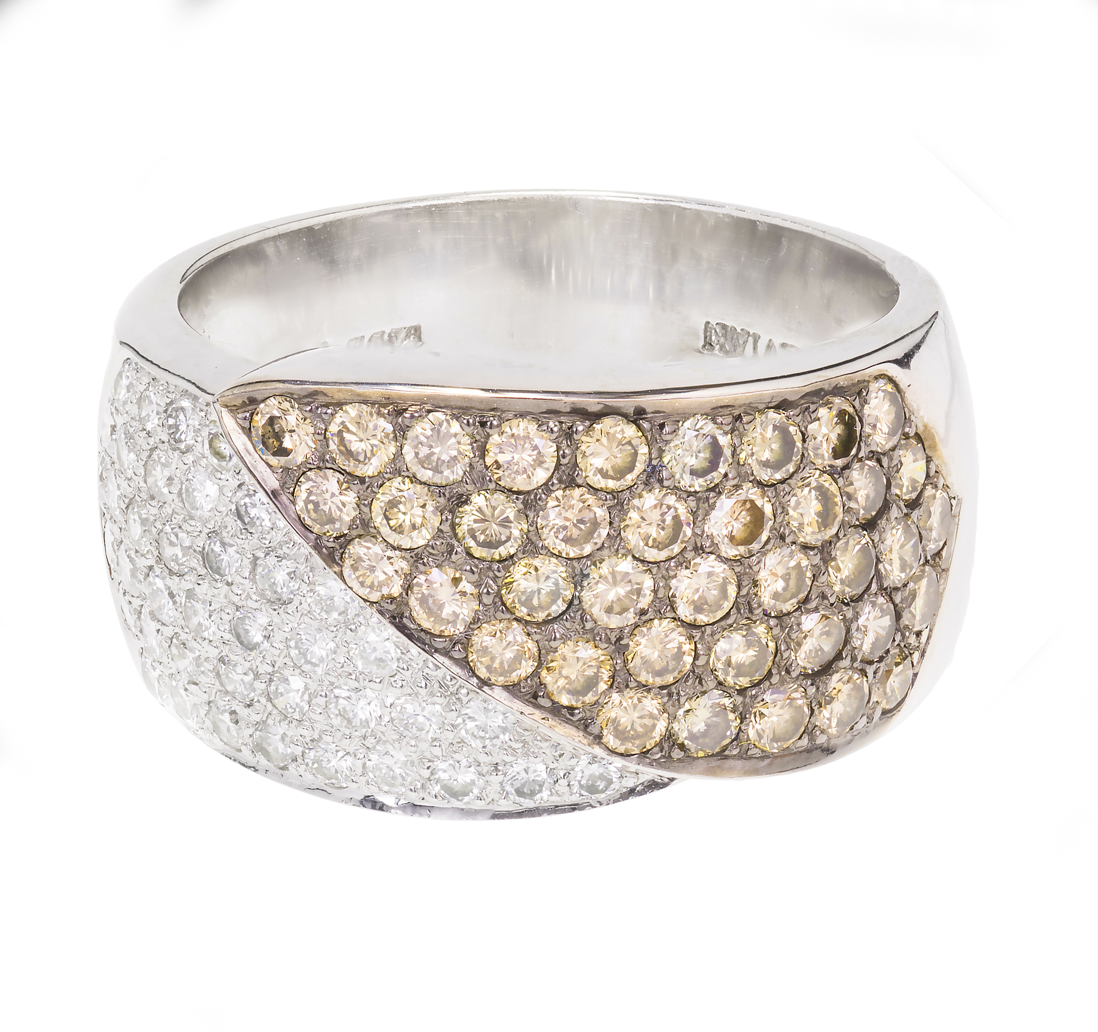 Levian 14K White Gold Chocolate Brown Diamond Ring Size 9 