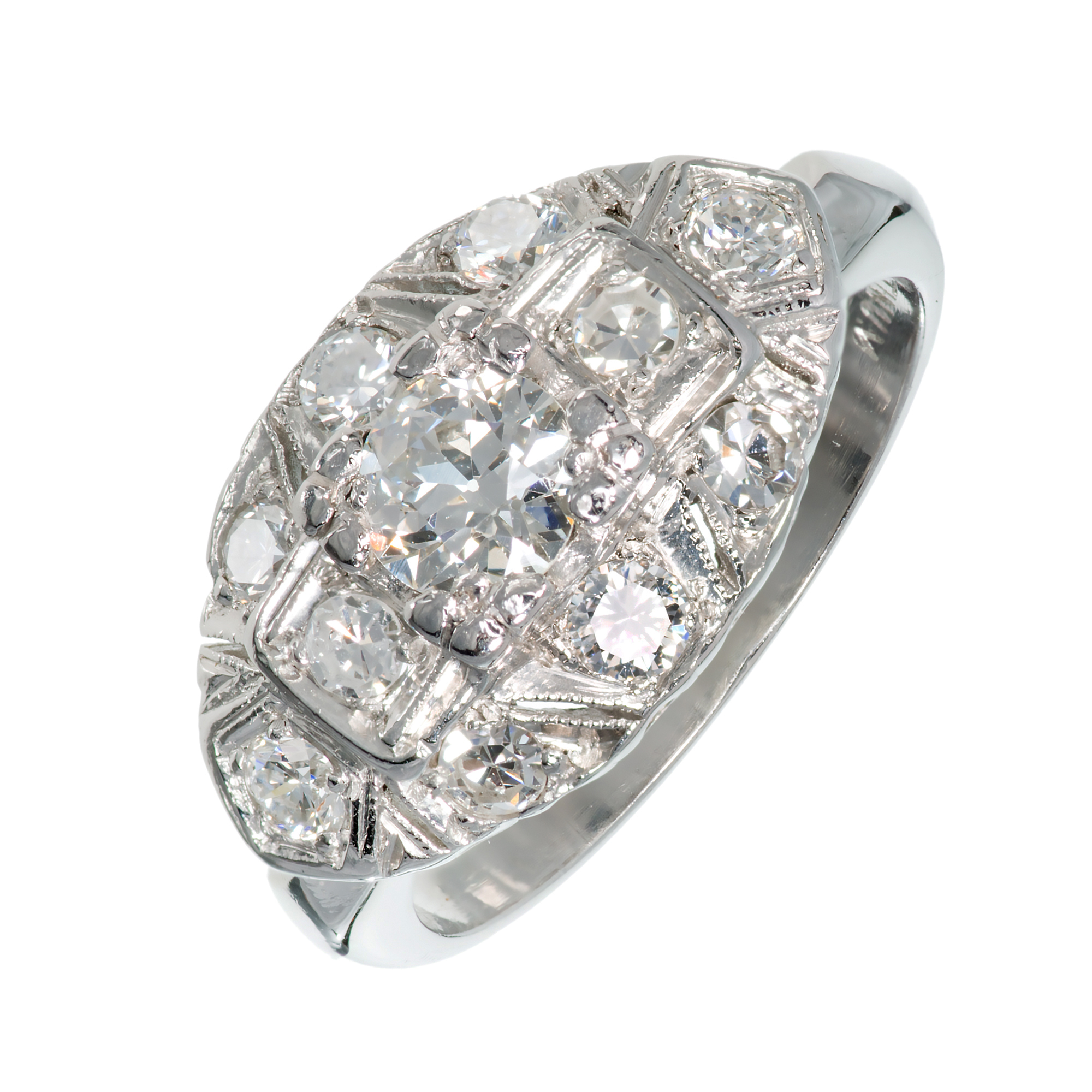 Platinum  0.60ct. Diamond Ring Size 6
