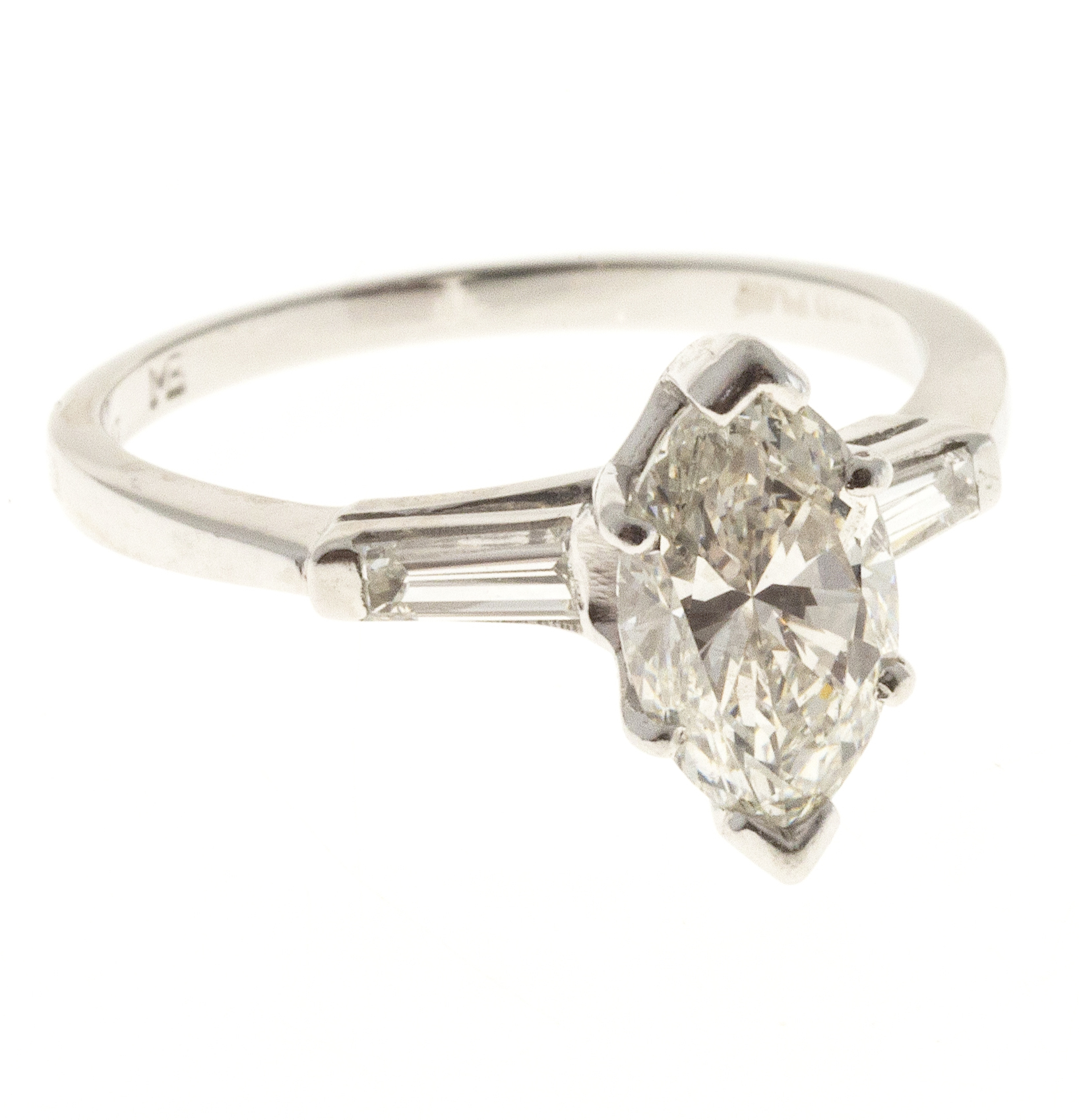 Platinum with 1.41ct Diamond Engagement Ring Size 6.75