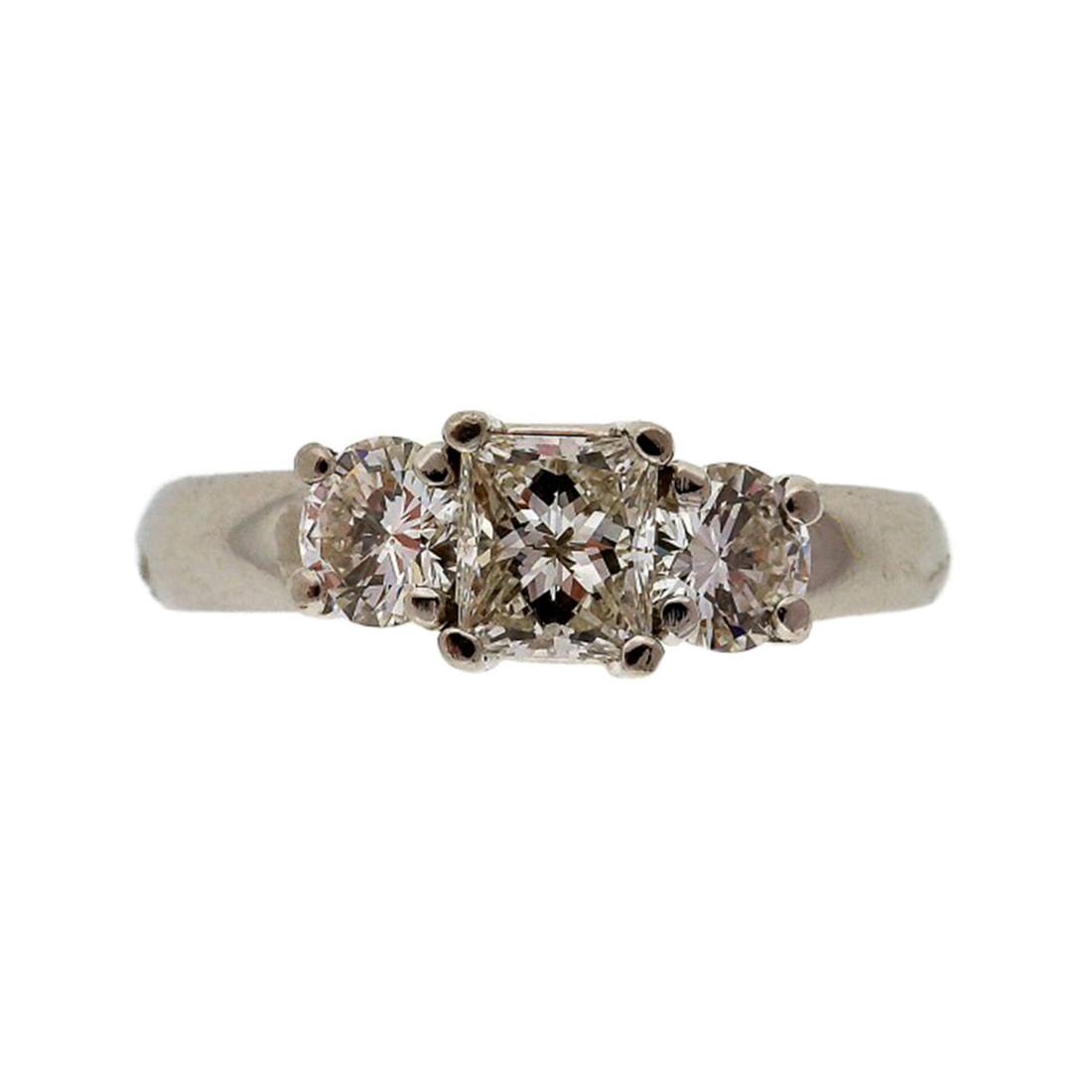 Platinum 950 Diamond Engagement Ring Size 6