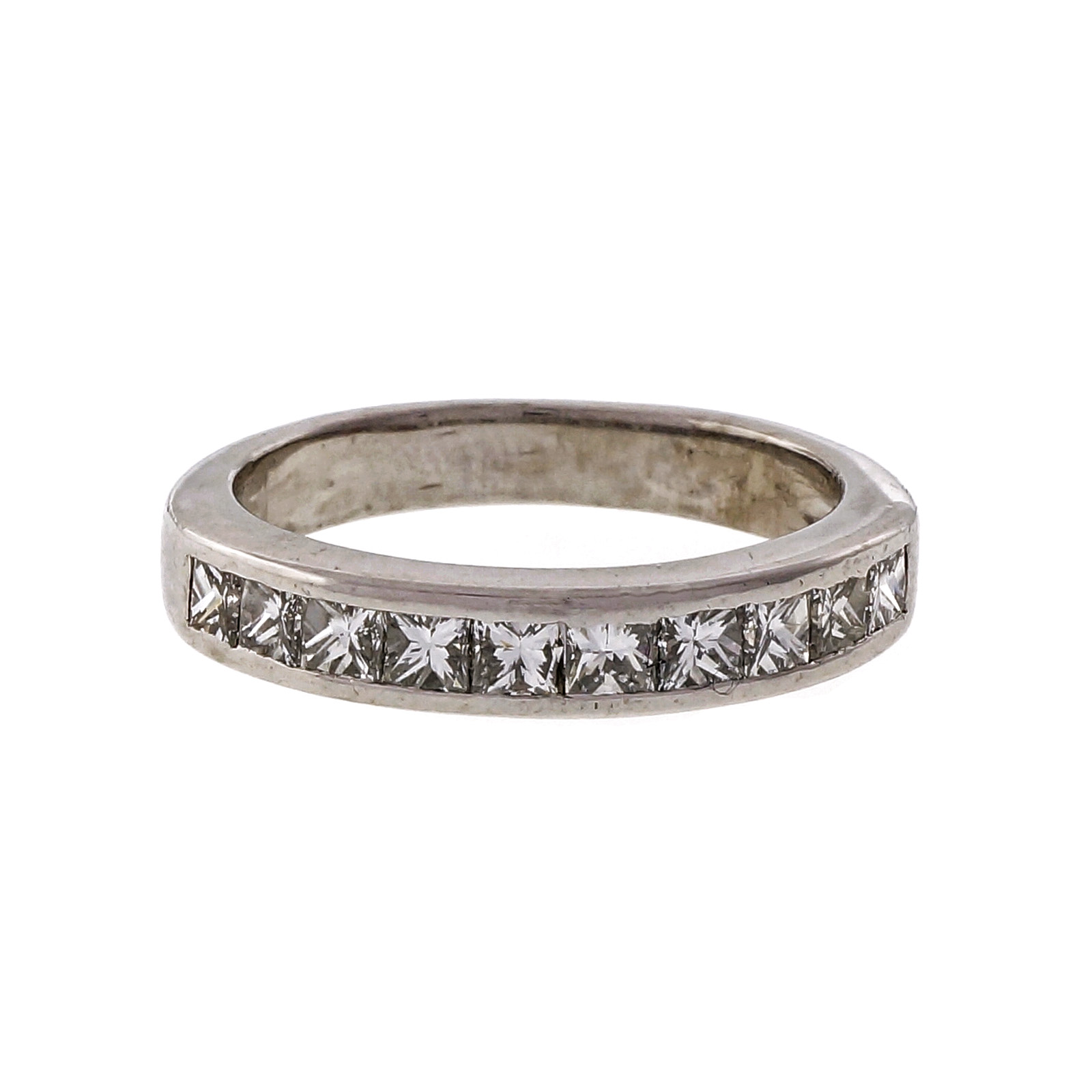 Platinum 1ct Diamond Band Ring Size 7 