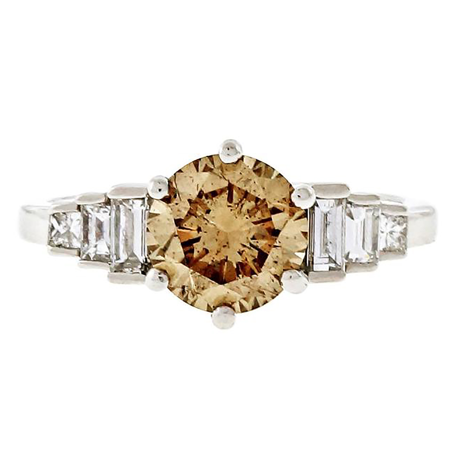 Platinum 1.64ct Diamond Ring Size 8