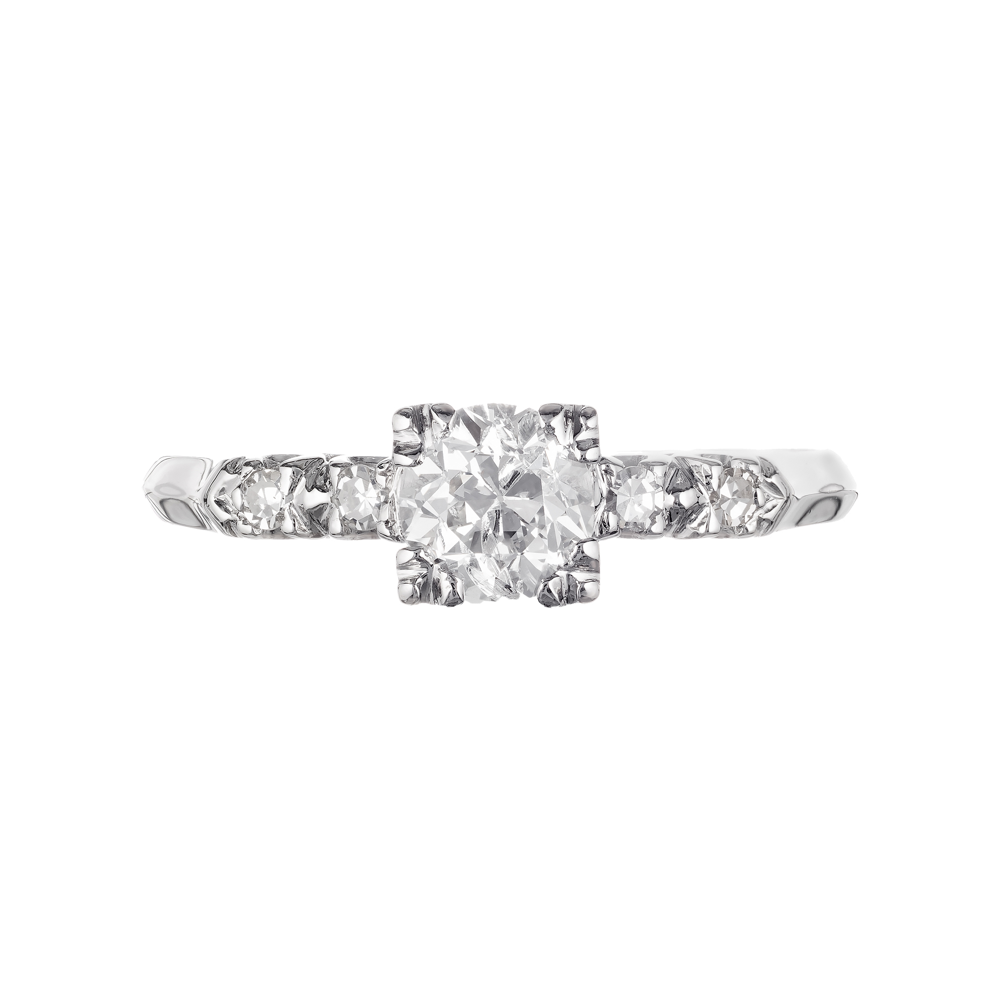 .57 Carat Diamond Platinum Engagement Ring